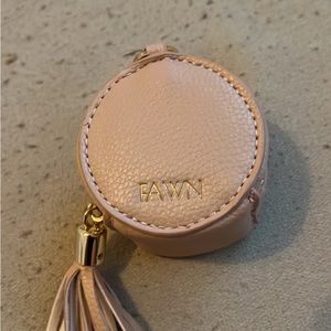 Fawn pacifier holder blush pink